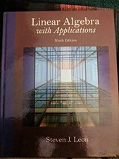 Linear Algebra with Applications (9th - Hardcover, by Leon Steven J. - Good