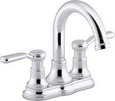 Kohler Sterling 4 inch Centerset 1.2 GPM Bathroom Sink Faucet Polished Chrome