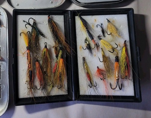 Vintage salmon flies selection - flies,