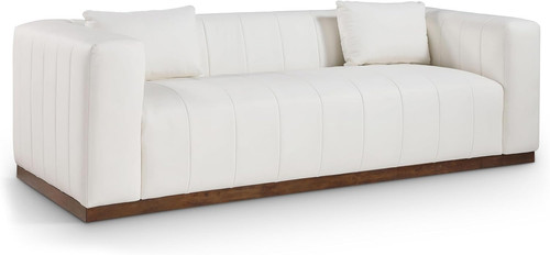 Modern cream vegan leather - modern,