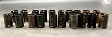 (20) GILBERT ERECTOR PART "W" BLACK PAINTED STEEL STACKS