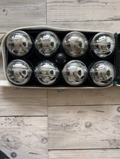 JAQUES OF LONDON CLASSIC LUXURY 8 METAL BOULES PETANQUE GARDEN OUTDOOR GAME