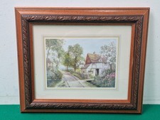 Framed English Country Cottage Print by the Artist Daniel Sherrin
