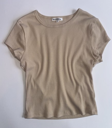 Reformation muse tee sand - muse,