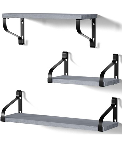 Rustic shelves decorative - rustic, shelves,