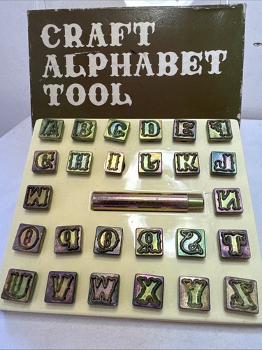 Leather craft alphabet - craft,
