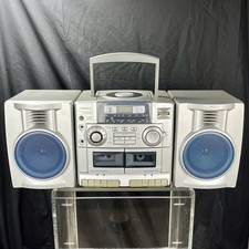 AIWA CA-DW245 CD CASSETTE CARRY COMPONENT SYSTEM Detachable Speakers 90s Boombox