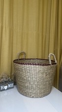 Round Seagrass Woven Basket