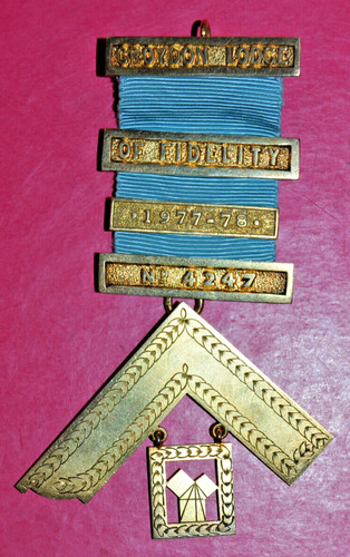 Silver masonic past master - masonic, master's