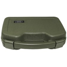 LARGE PLASTIC PISTOL GUN CARRY HAND CASE LOCKABLE PADDED SECURITY OLIVE GREEN OD