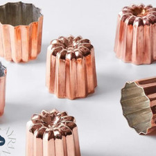 Set Of 8, Solid Copper, French