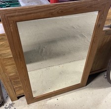 Large pitch-pine Flat Framed