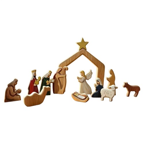 Christmas nativity set - christmas,