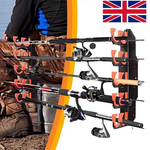 Wall fishing rod holder - wall,