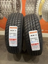 2 x 205/70 R14 Maxxis MA-1 93S WHITE WALL (205 70 14) 2025 DOT dates - TWO TYRES