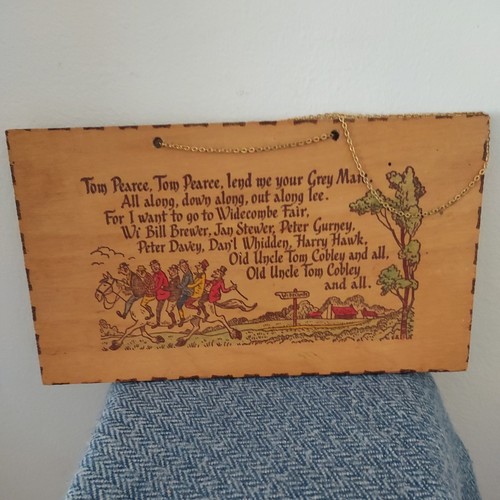 Vintage wooden widecombe fair - wooden,