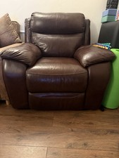 DFS Brown Leather Recliner