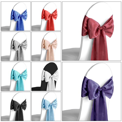 100x wedding satin sashes for - wedding,