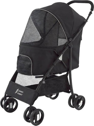 Black foldable pet - black,