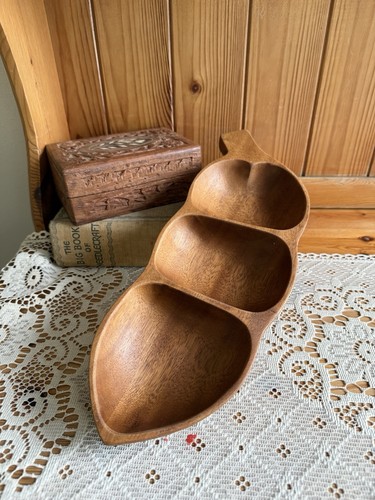 Vintage hand carved wooden - vintage,