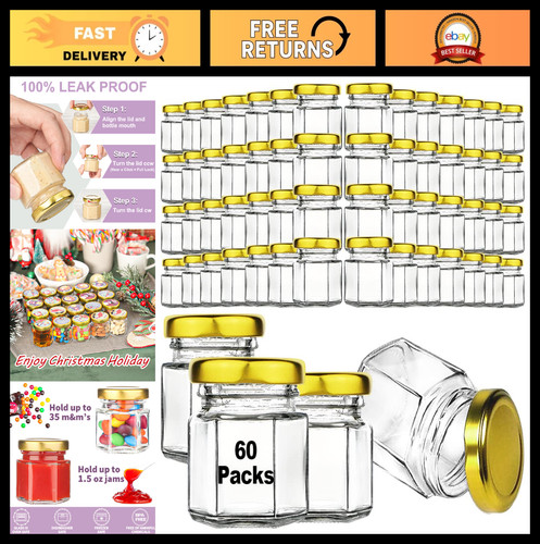 Pcs mini honey jars - 60,