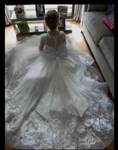 Communion dress white with - white,
