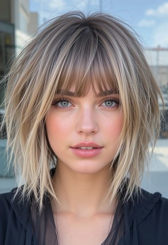 Short ombre ash blonde - ombre,