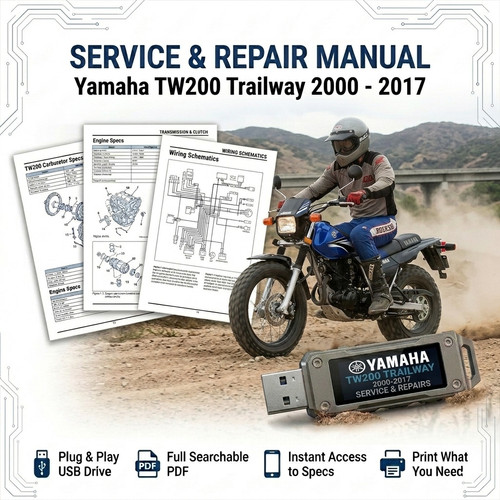 Yamaha tw200 tralway 2000 - tw200,
