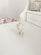 vintage cherub angel white ceramic figure statue coquette shabby chic cute y2k ♡
