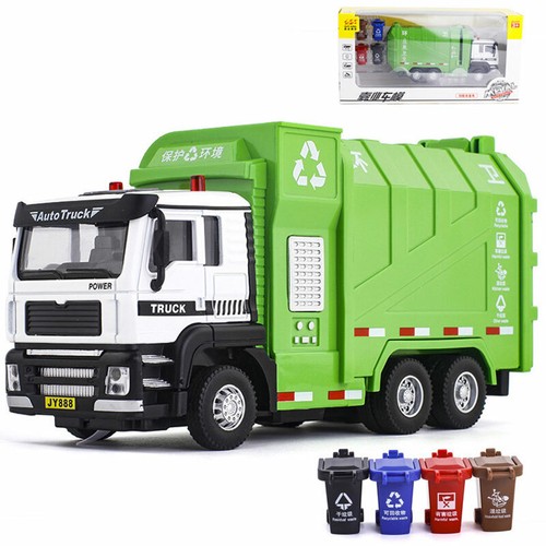 Garbage truck toy diecast - garbage,