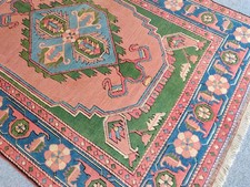 Green Turkish rug 5x7