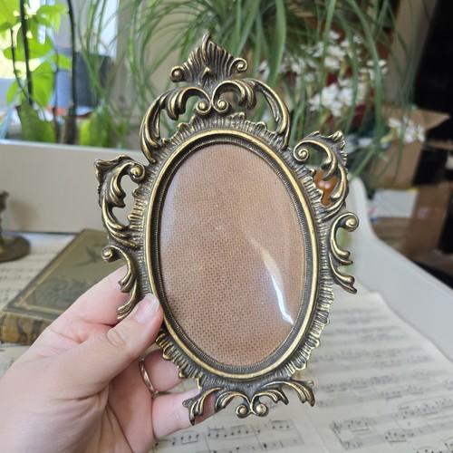 Vintage brass picture photo - brass,