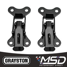 Car Boot Bonnet Toggle Fasteners Catch Clips GE65B Black Race Rally