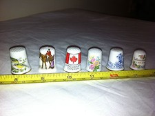 Thimble Bundle Job Lot Collectable China Mixed Lot x 6 A