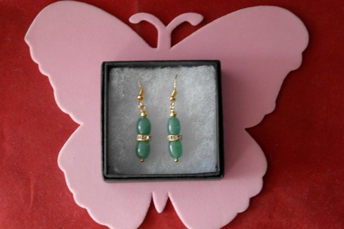 Beautiful gold plated earrings - gold,