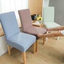 Stripe dining chair covers - dining,