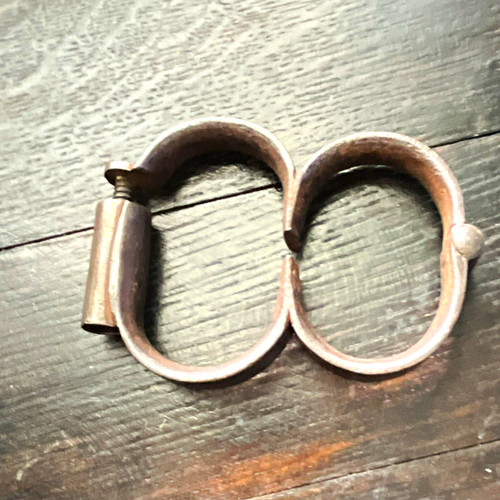 Metal police handcuffs double - metal,