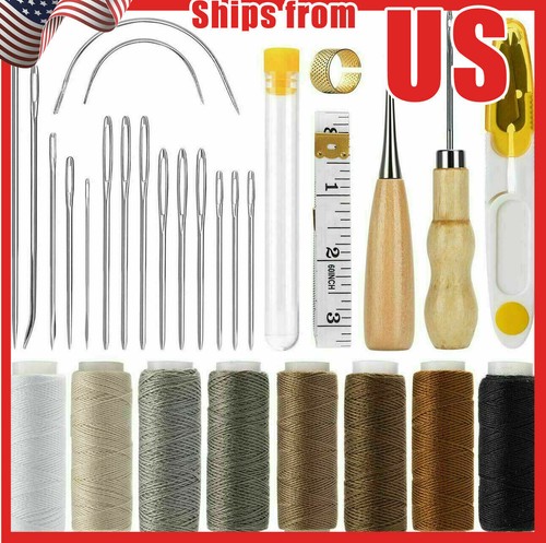 Leather waxed thread stitching - waxed,