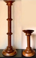 SOLID WOOD TALL Short TORCHERE