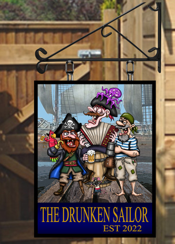The drunken sailor hanging pub - the,
