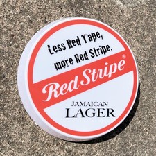 RED STRIPE Light up LED bar wall sign logo Pub Beer Lager ale man cave garage