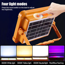 1500W USB Rechargeable LED Work Light Solar Cordless Portable Floodlight Camping