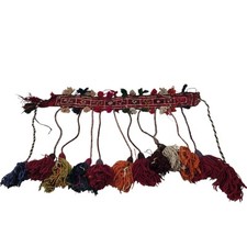 Antique Yomud Yomut Turkmen animal horse camel band trapping in superb condition