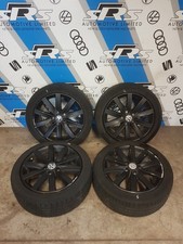 Genuine VW Golf MK6 GT Black Painted Alloy Wheels  225 45 17 Tyres 5K0 601 025 F