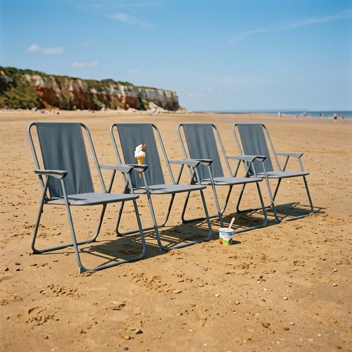 Folding metal beach chairs - folding,