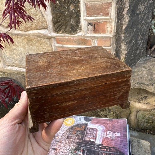 Vintage wooden storage box - wooden,
