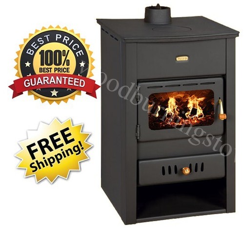 Wood burning stove - back, boiler