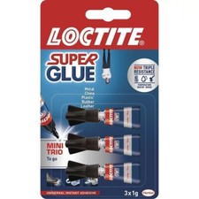 Loctite Super Glue Mini Trio Superglue Instant Adhesive High Strength Bond