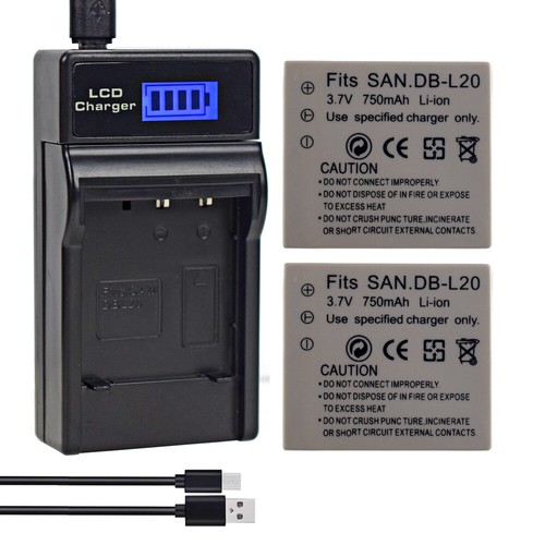 2pack battery usb lcd - 2pack,