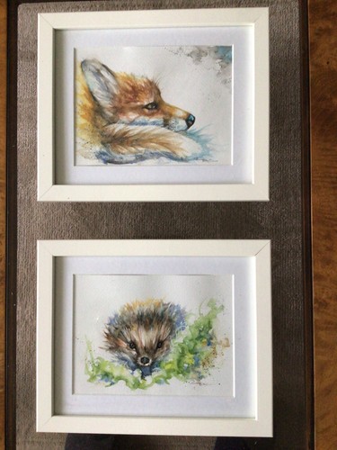 Original handpainted framed